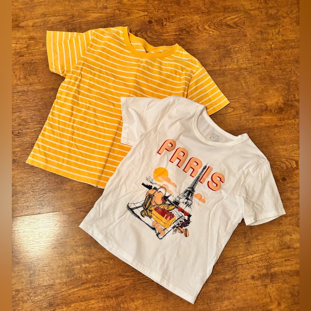 100% organic cotton tees